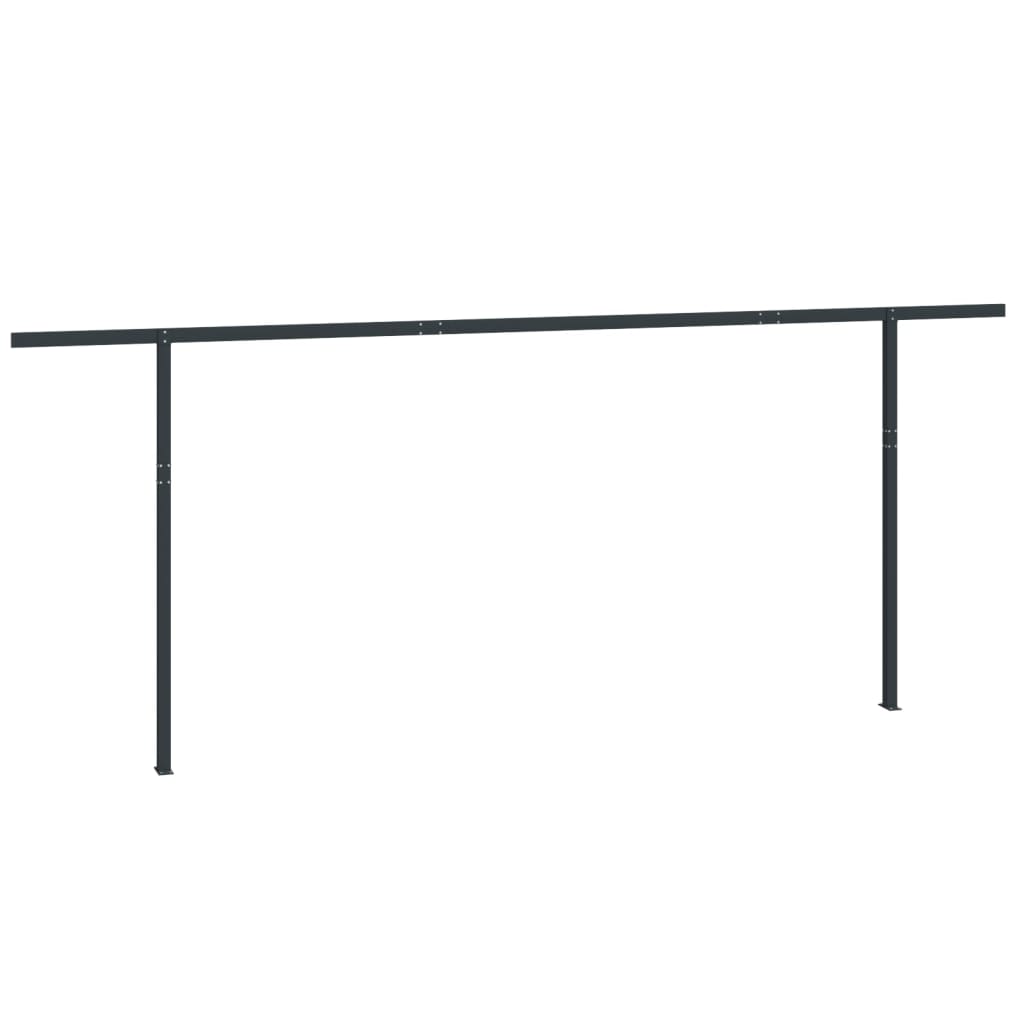 Awning Post Set Anthracite Iron with Window & Door Awnings