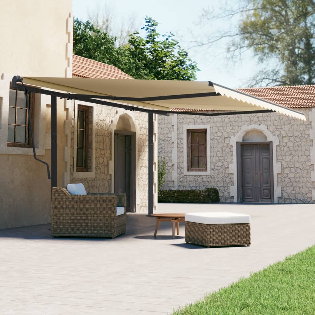 Awning Post Set Anthracite Iron