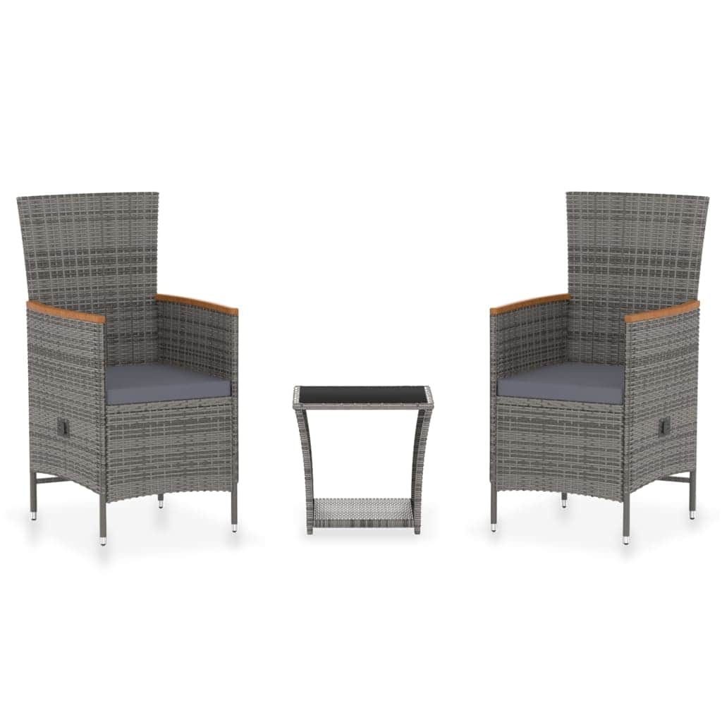 Modern 3 Piece Garden Lounge Set Daily Living Essential Garden Leisure