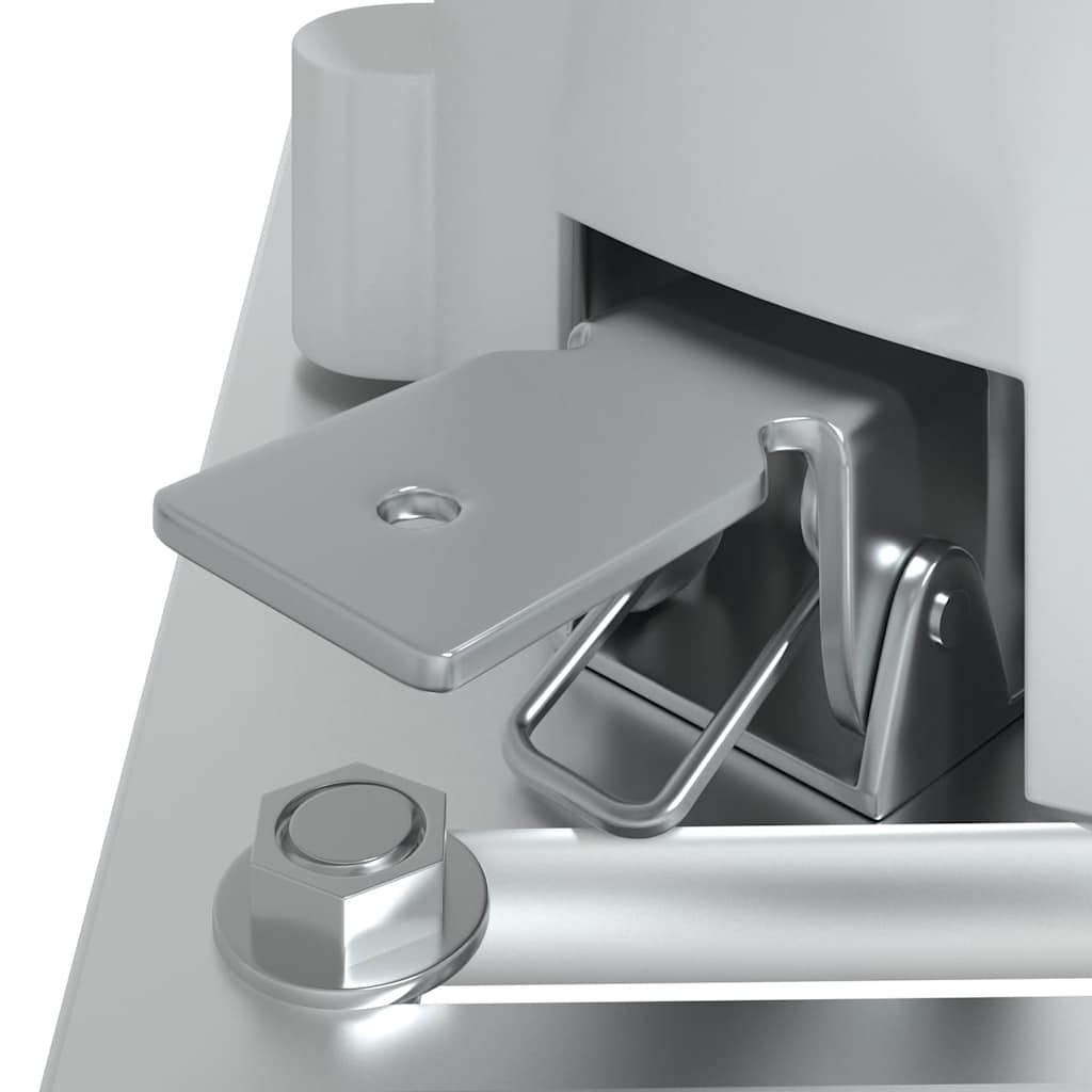 Awning Post Set - White Iron, White colour