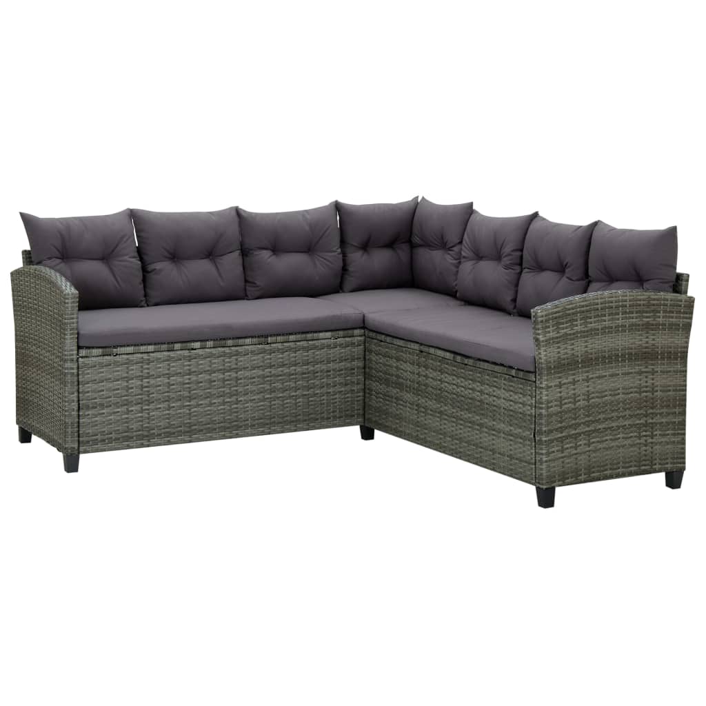 6 Piece Outdoor Rattan Lounge Set Cushions | Simpledeals