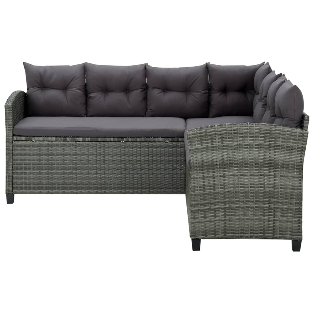 6 Piece Outdoor Rattan Lounge Set Cushions | Simpledeals