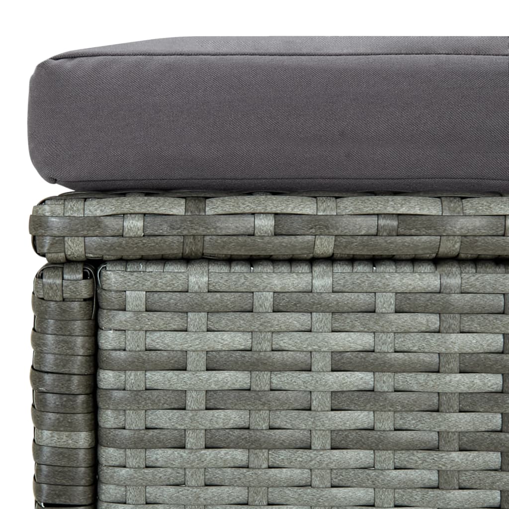 6 Piece Outdoor Rattan Lounge Set Cushions | Simpledeals