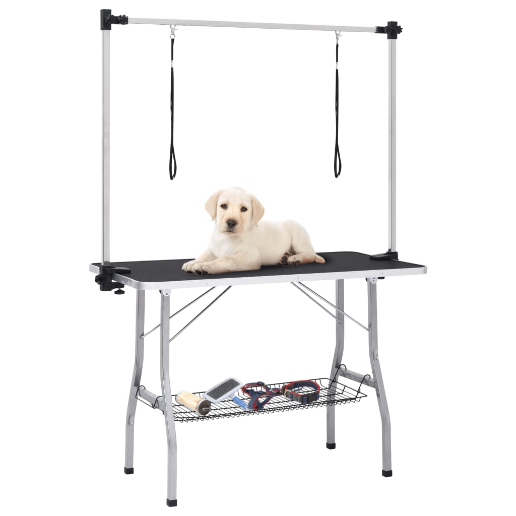 Dog Grooming Table Adjustable 2 Loops Basket | Simpledeals