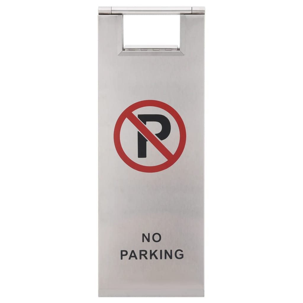 Folding No Parking Sign Stainless Steel | Simpledeals