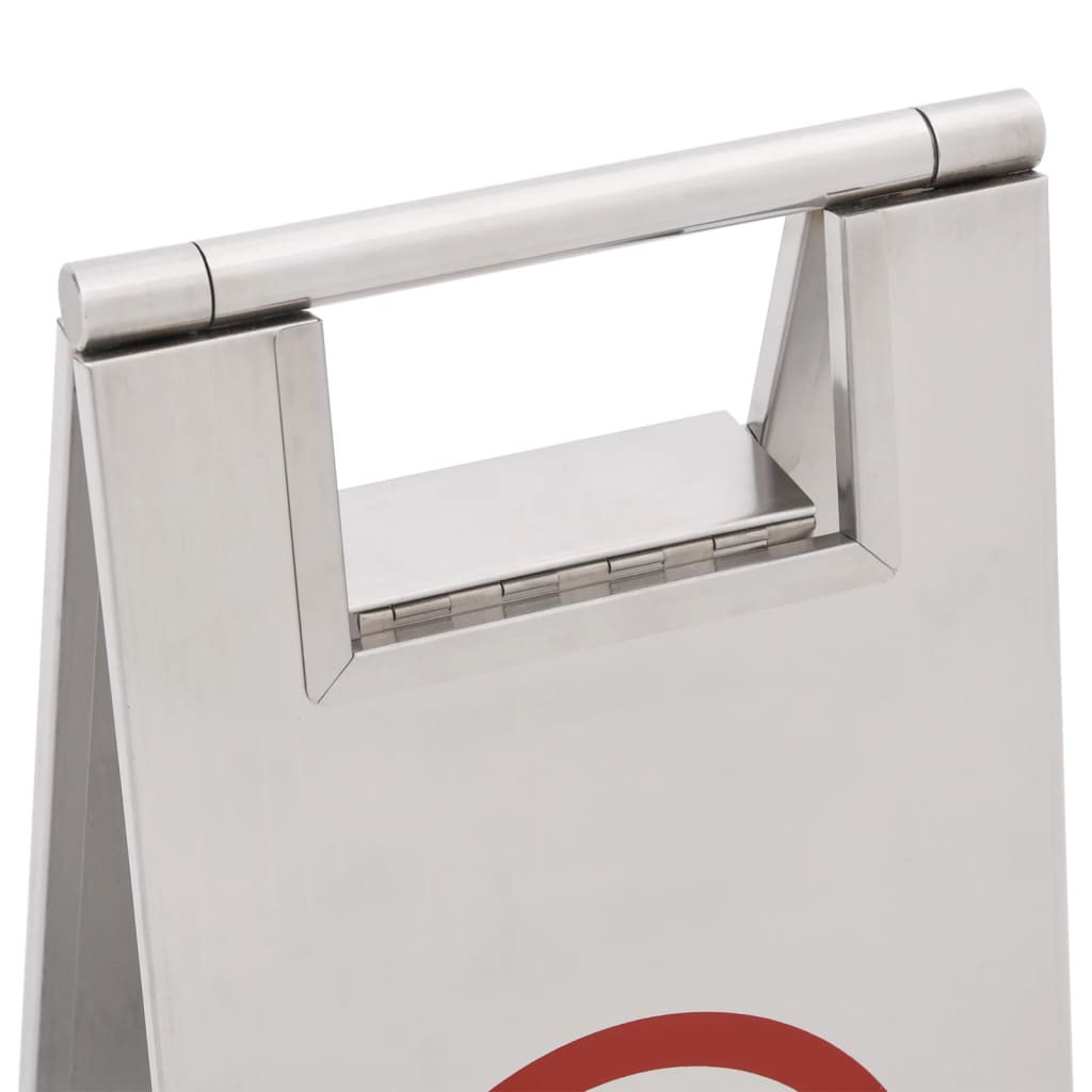 Folding No Parking Sign Stainless Steel | Simpledeals
