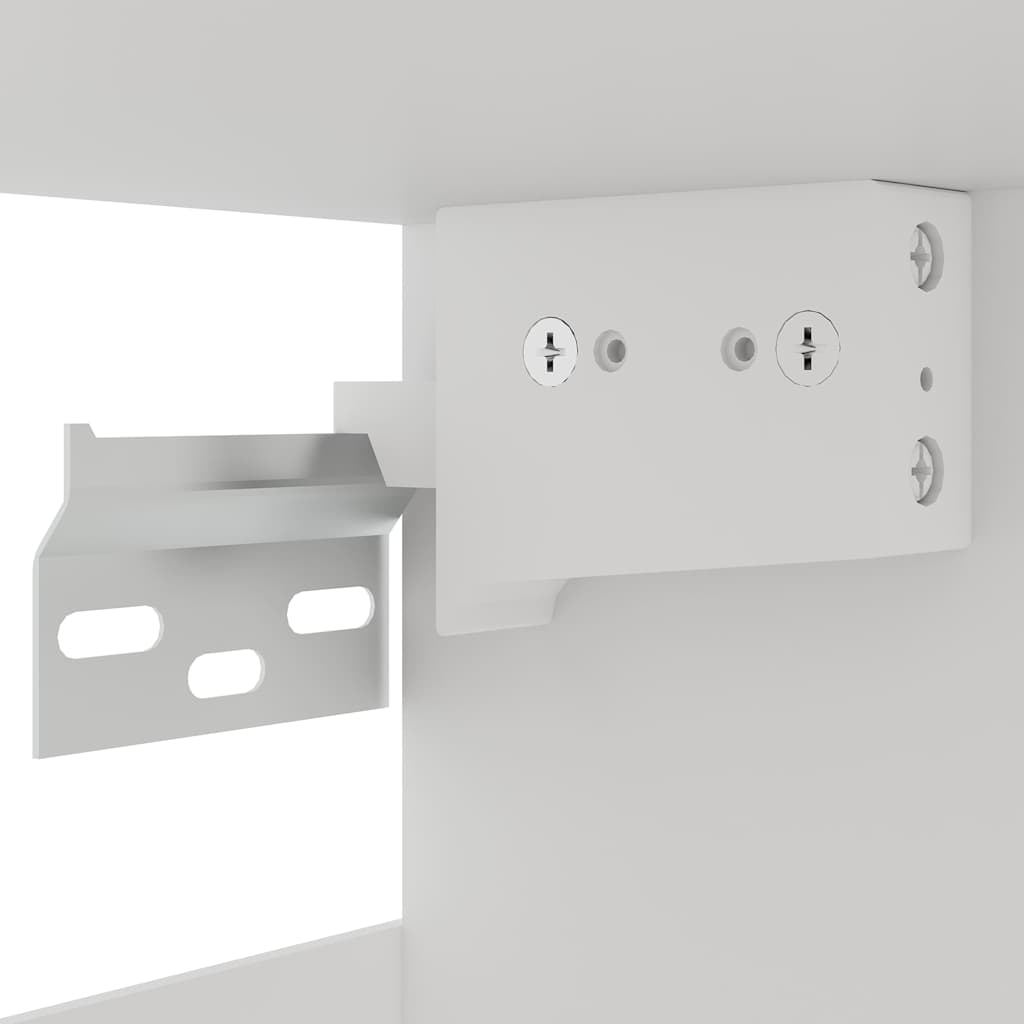 7 Piece Kitchen Cabinet Set White Engineered Wood | Simpledeals
