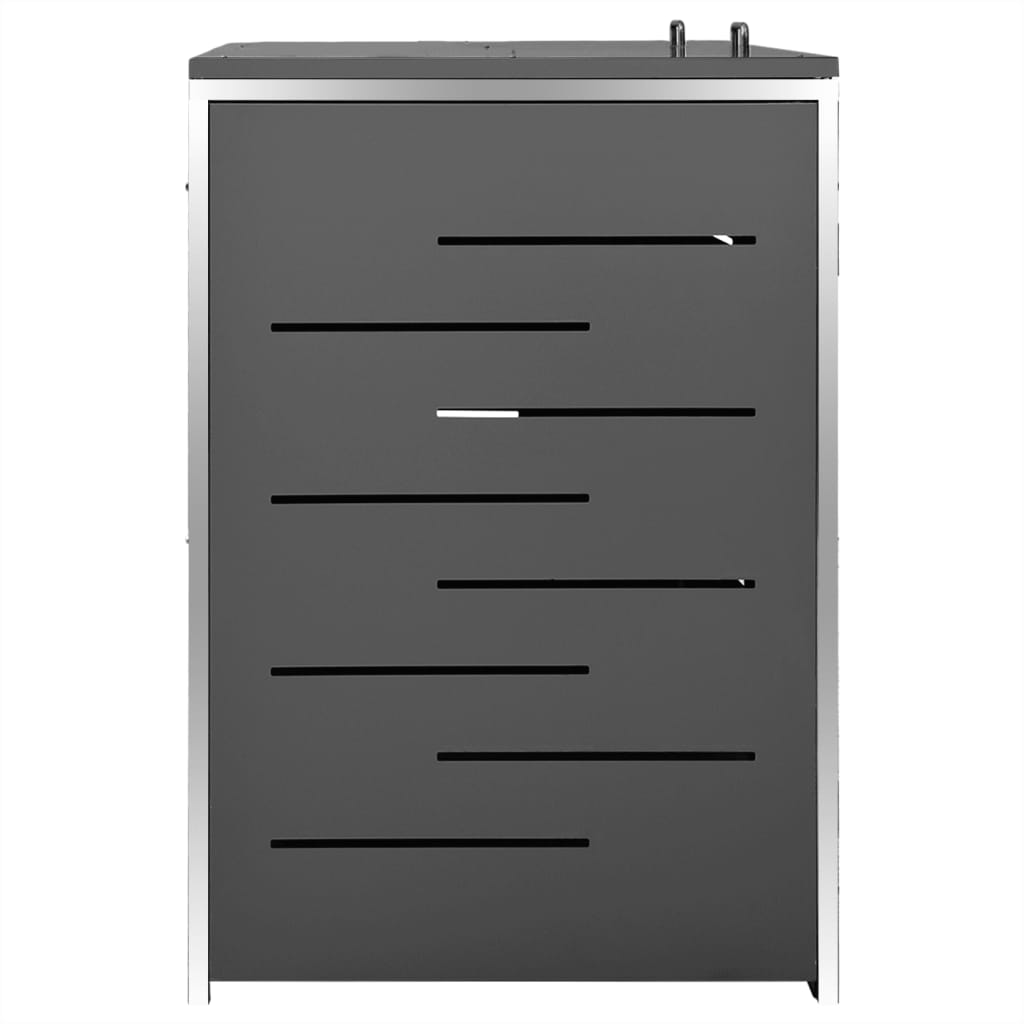 Double Wheelie Bin Shed Steel Outdoor Storage | Simpledeals