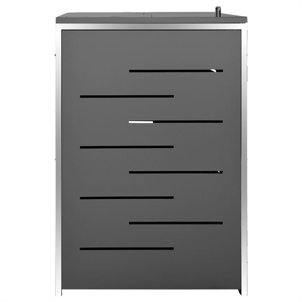Triple Wheelie Bin Shed Stainless Steel | Simpledeals