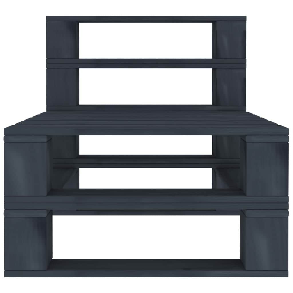 Minimalist Garden Pallet Sofa Grey 3 Relaxing Seating Modern Living