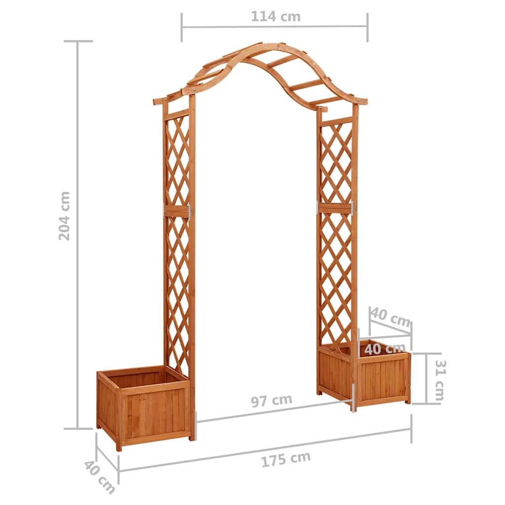 Timber Garden Pergola Arch Planter Box | Simpledeals