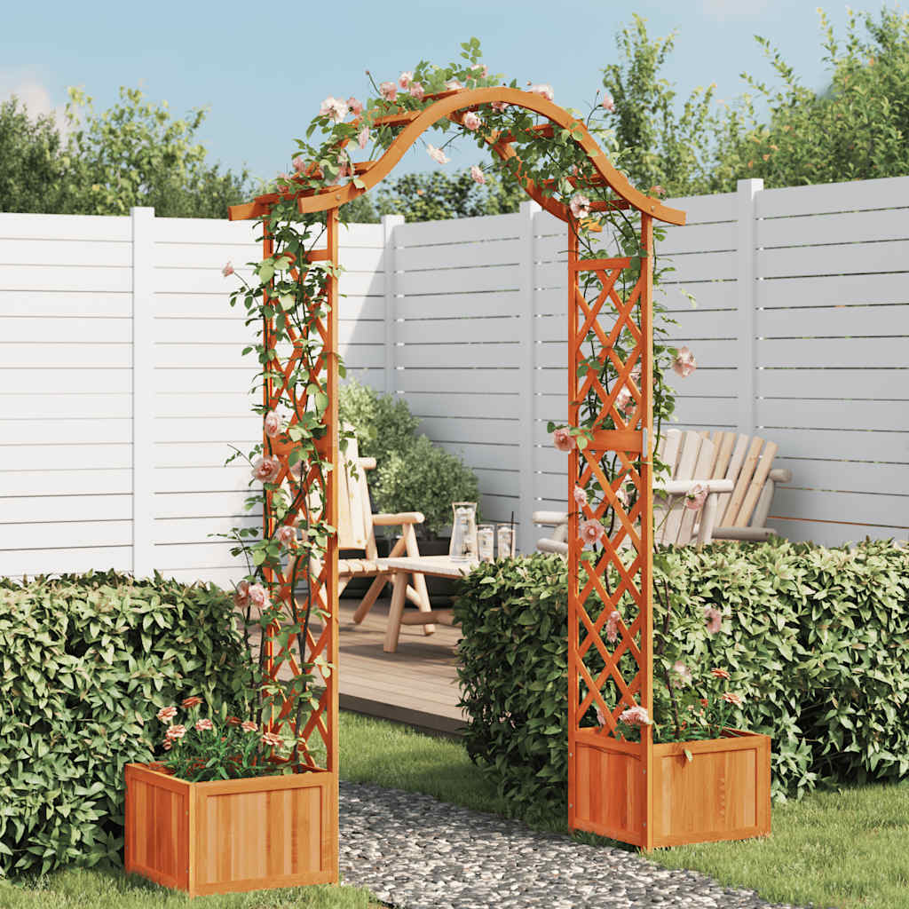 Timber Garden Pergola Arch Planter Box | Simpledeals