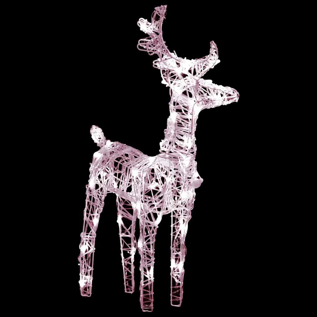 Reindeers & Sleigh Christmas Decoration 160 LEDs Acrylic