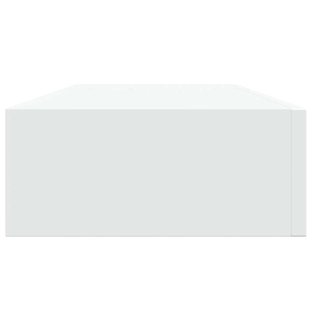 Floating Wall Shelf Drawer Storage Set 2pc White | Simpledeals