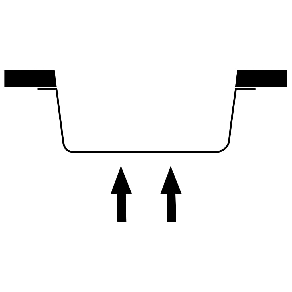 Black Granite Kitchen Sink Single Basin Overflow | Simpledeals