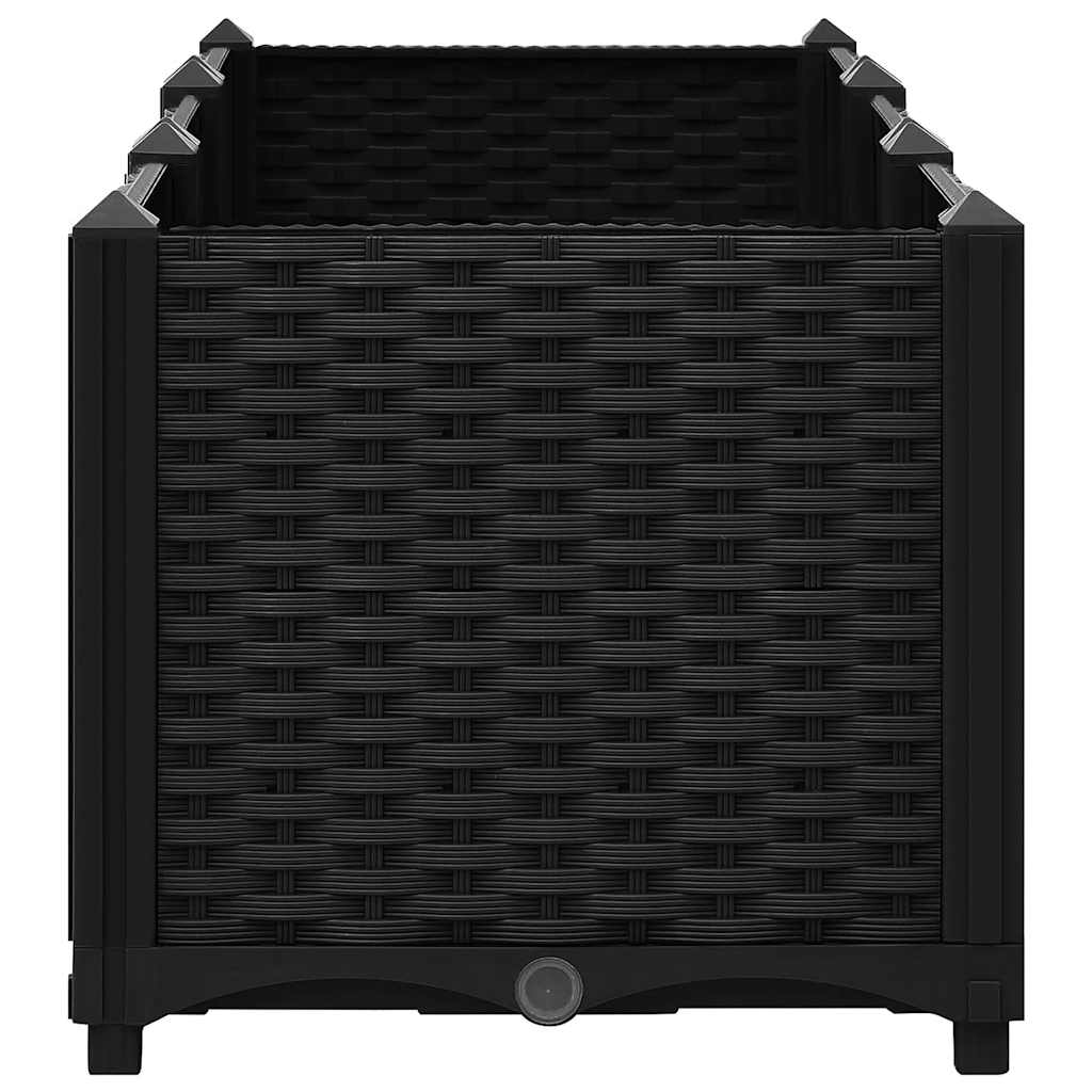 Raised Garden Bed 120x40cm Polypropylene Black | Simpledeals