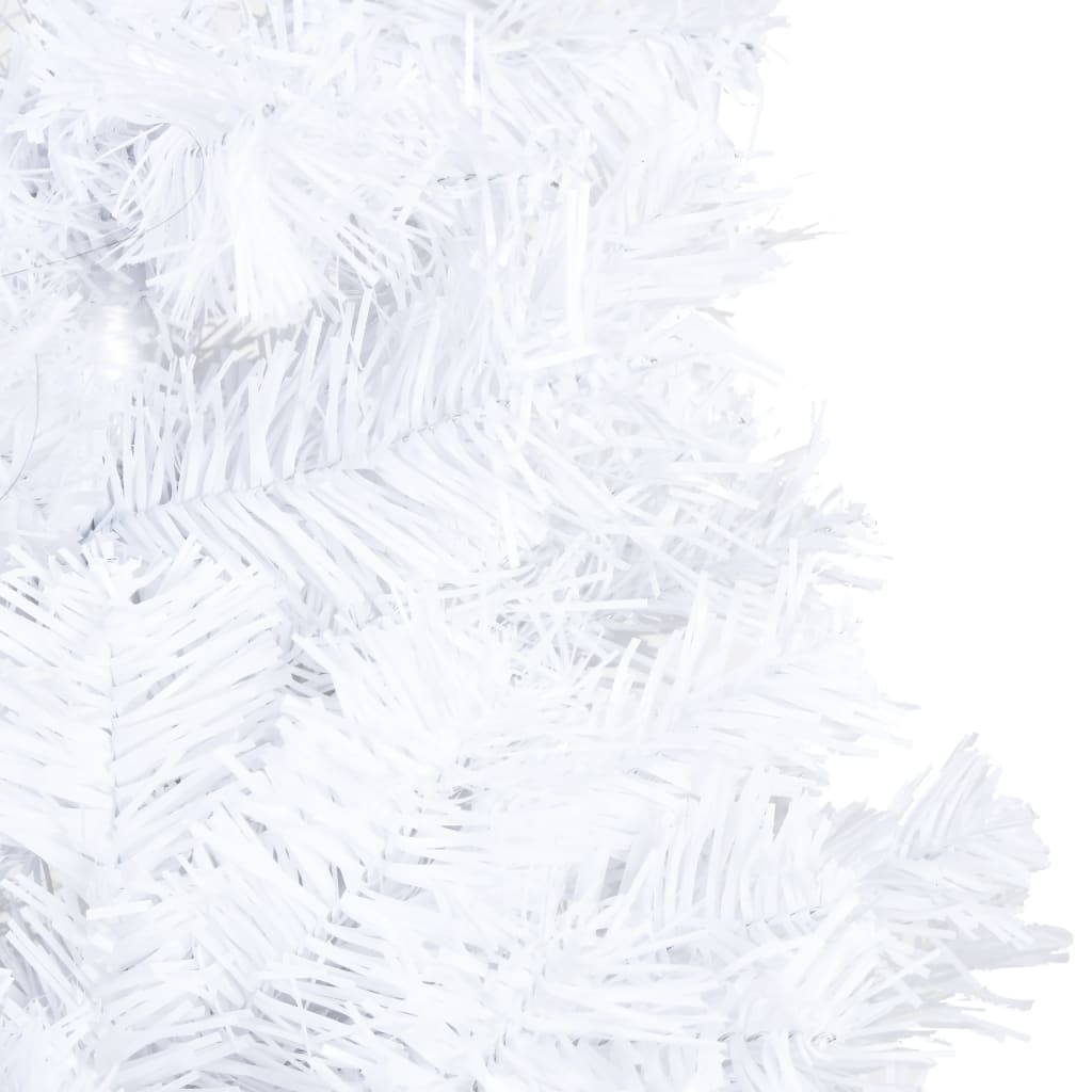 Artificial Christmas Tree with LED & Ball Set White 150 cm PVC