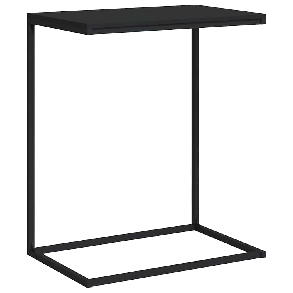 C-Shape Side Table Black Engineered Wood | Simpledeals
