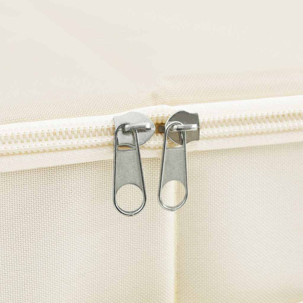 Fabric Storage Boxes 2 Pack Foldable Cream | Simpledeals