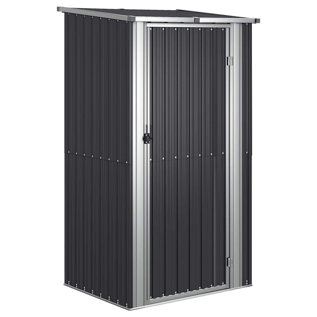 Galvanised Steel Garden Shed Anthracite 209cm | Simpledeals