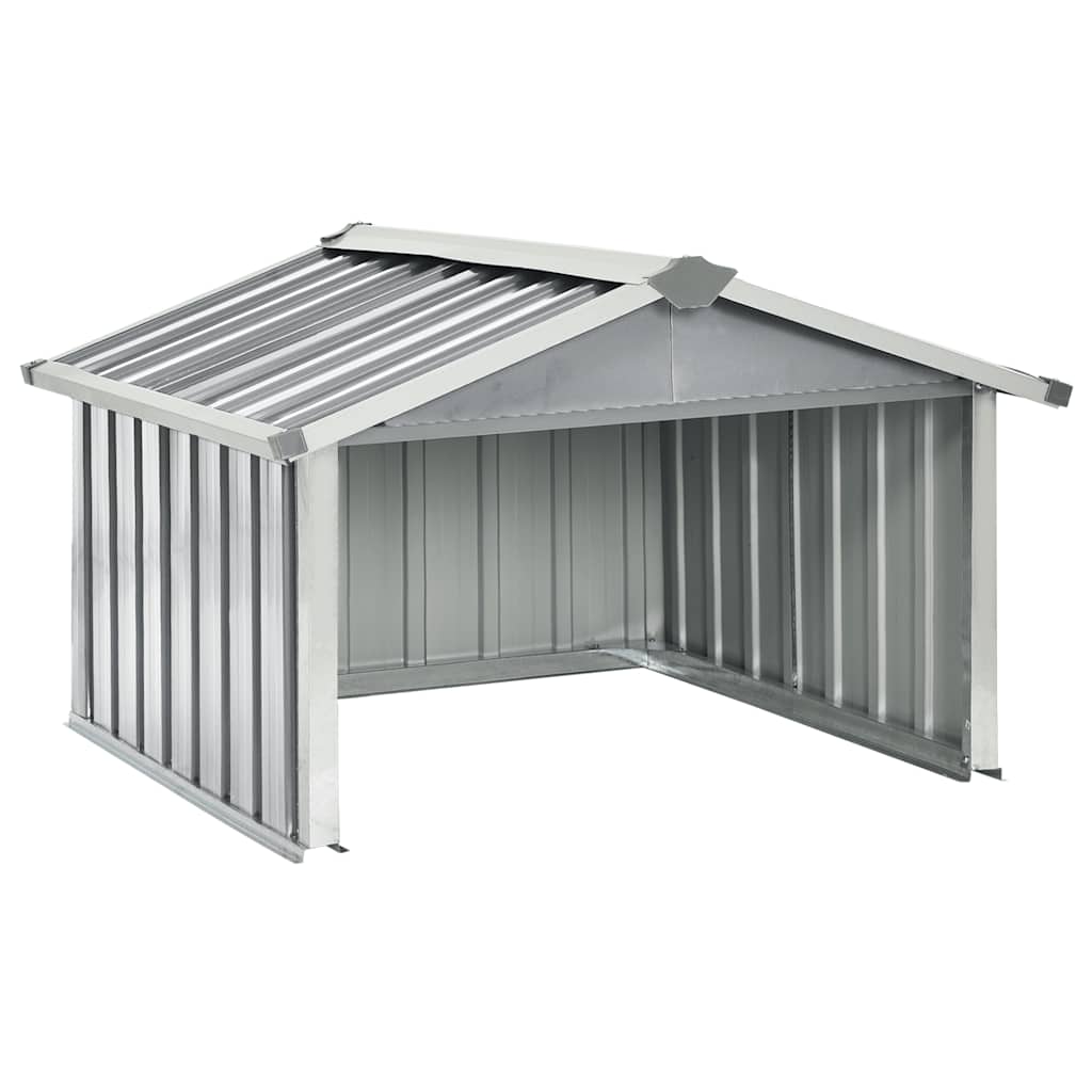 Robot Lawnmower Shed Galvanised Steel Grey | Simpledeals