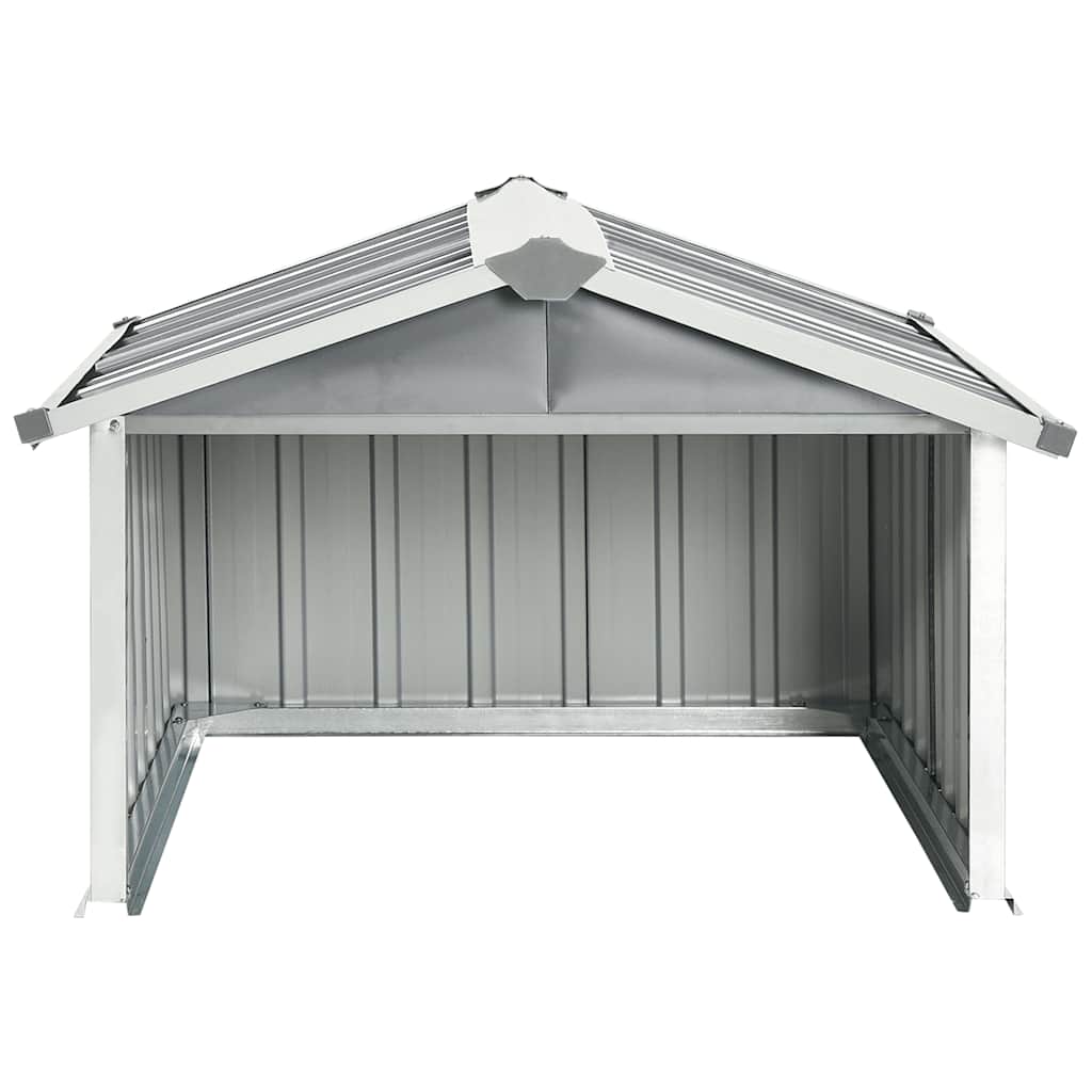 Robot Lawnmower Shed Galvanised Steel Grey | Simpledeals