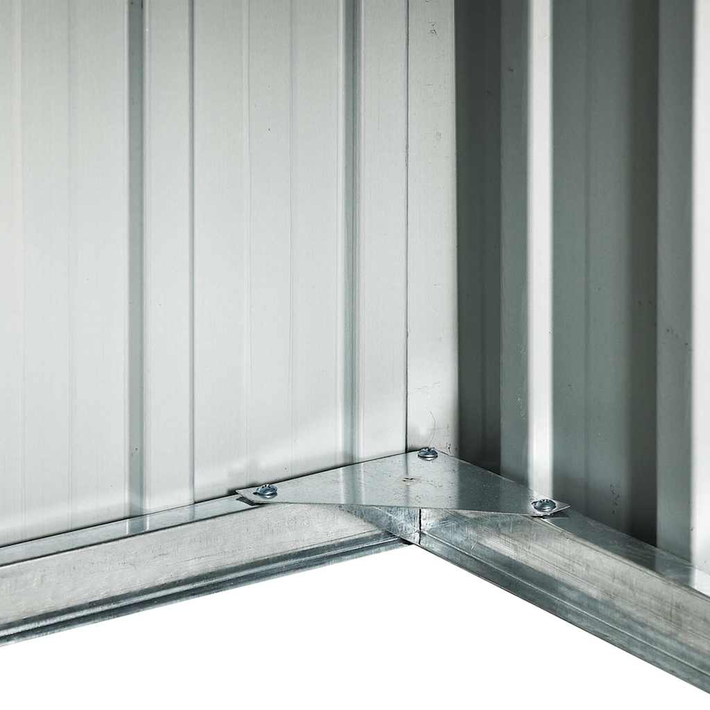Robot Lawnmower Shed Galvanised Steel Grey | Simpledeals