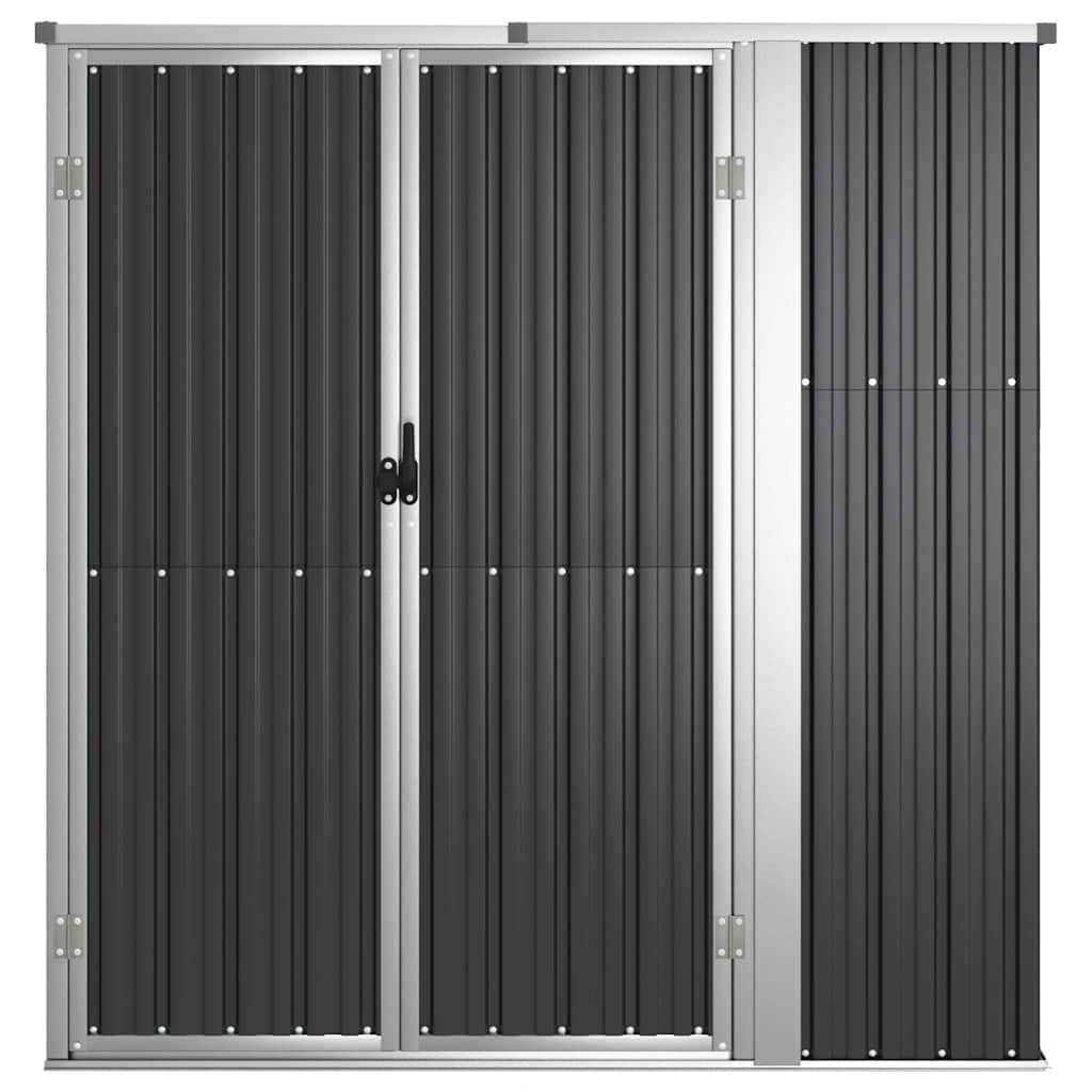Steel Garden Tool Shed Anthracite 161x89cm | Simpledeals