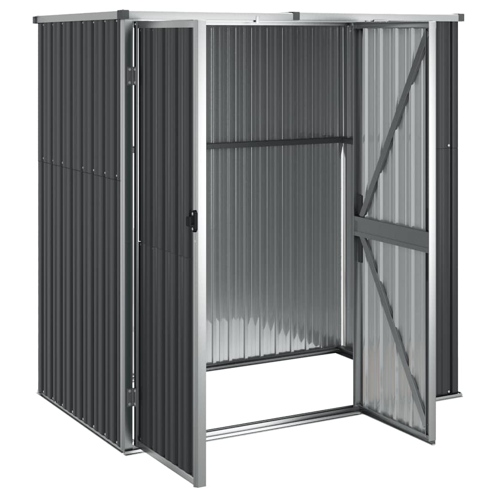 Steel Garden Tool Shed Anthracite 161x89cm | Simpledeals