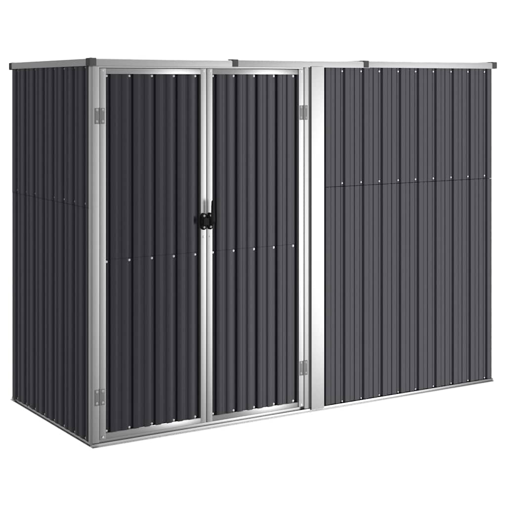 Steel Garden Tool Shed 225cm Anthracite | Simpledeals