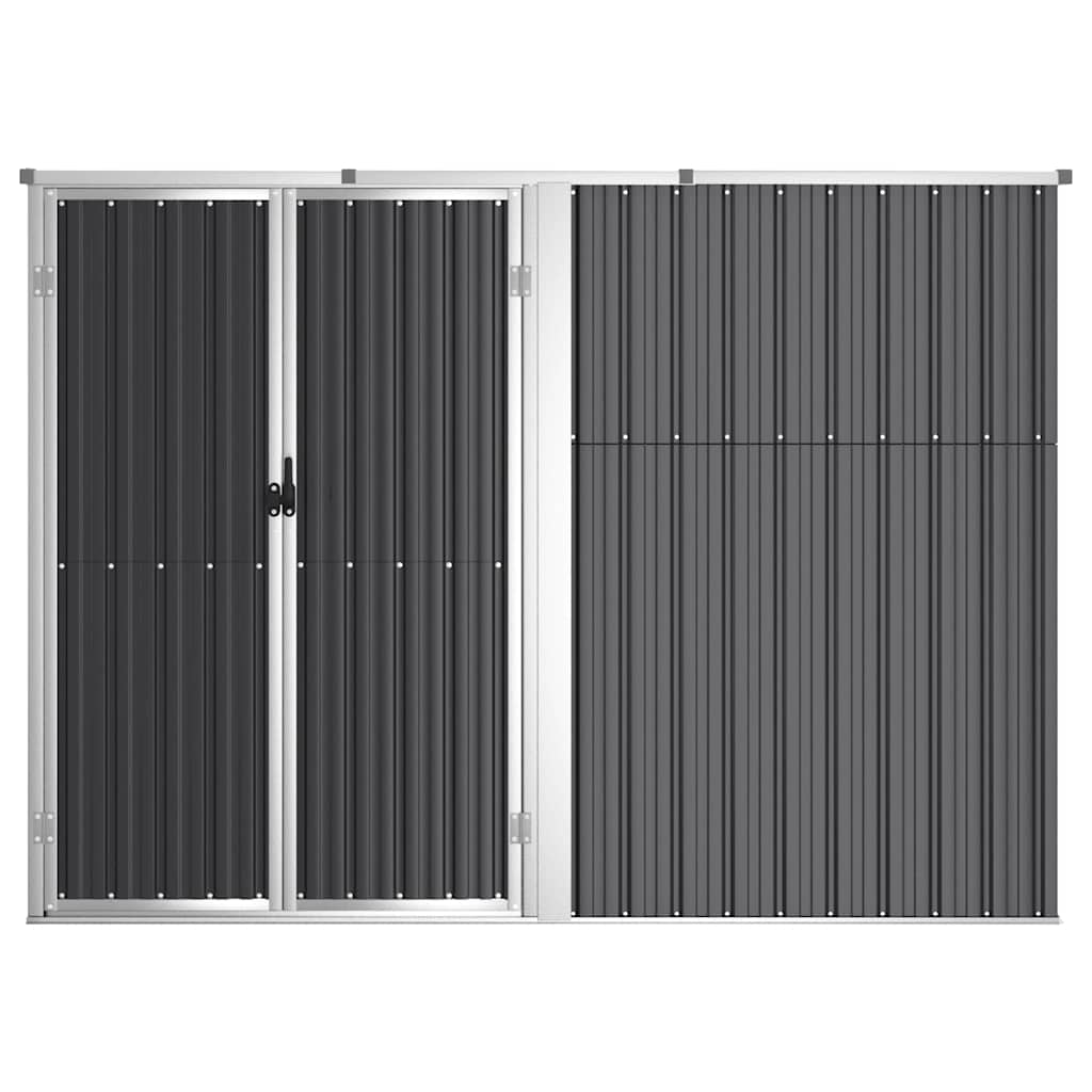 Steel Garden Tool Shed 225cm Anthracite | Simpledeals