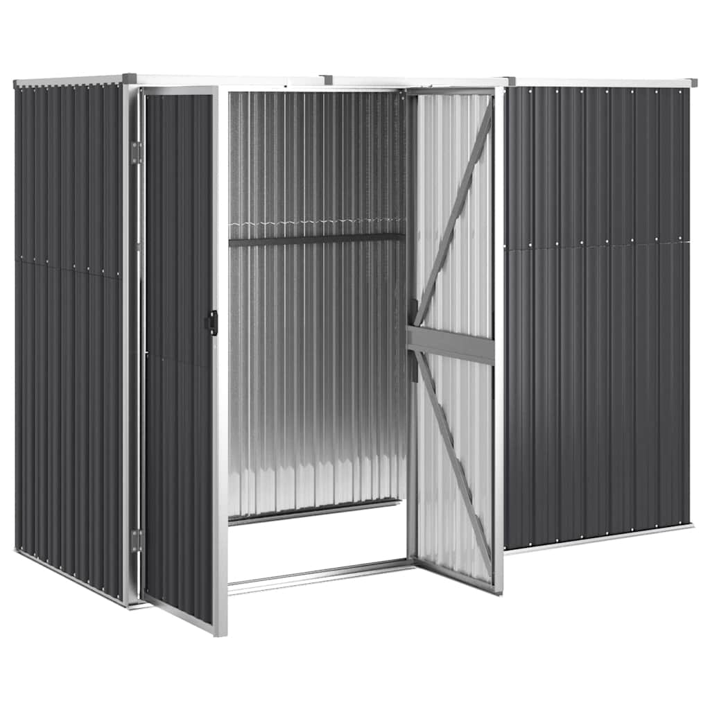 Steel Garden Tool Shed 225cm Anthracite | Simpledeals