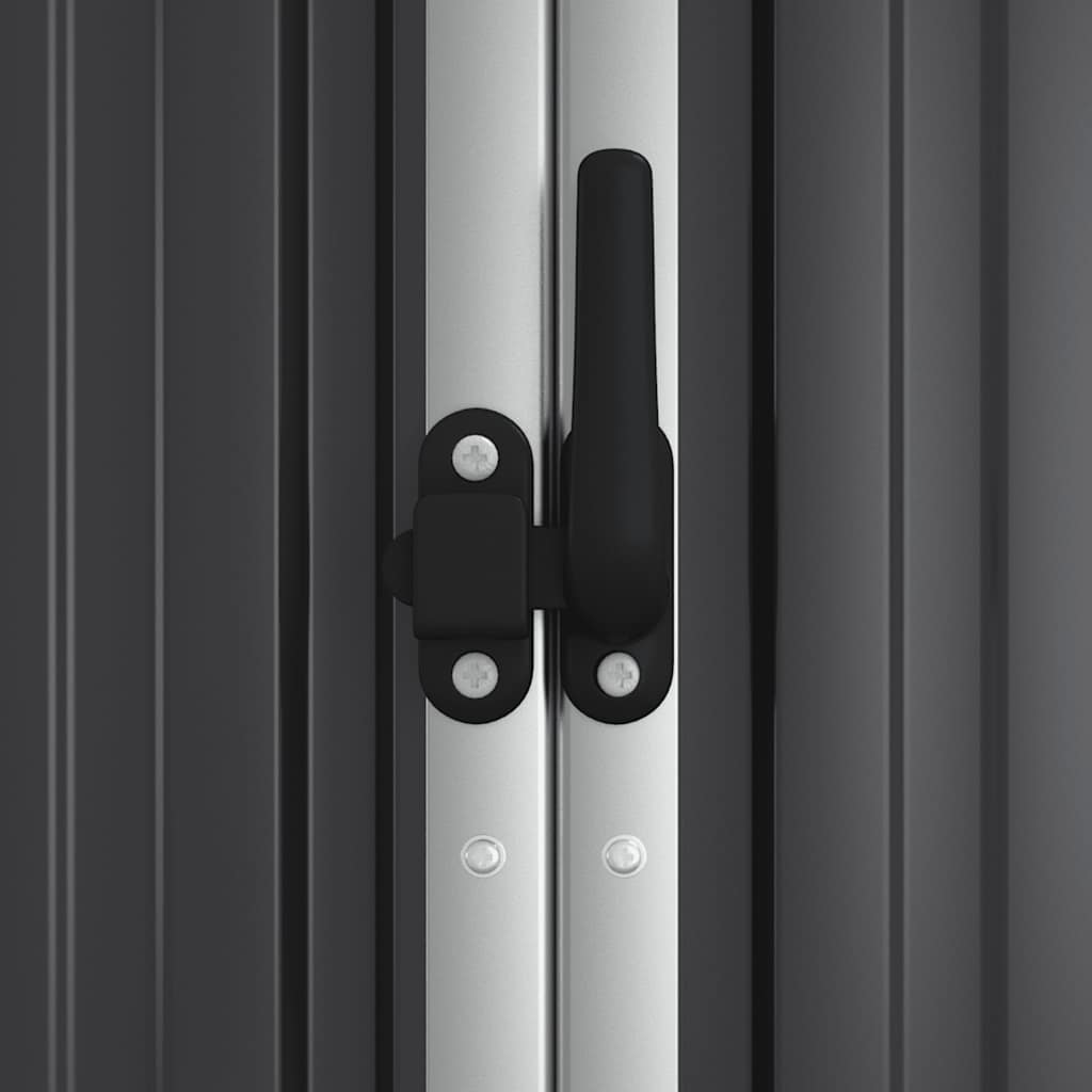 Steel Garden Tool Shed 225cm Anthracite | Simpledeals