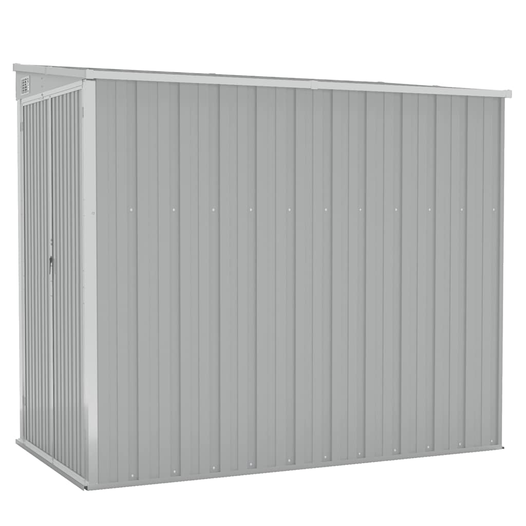 Wall Mounted Garden Shed Galvanised Steel Grey | Simpledeals