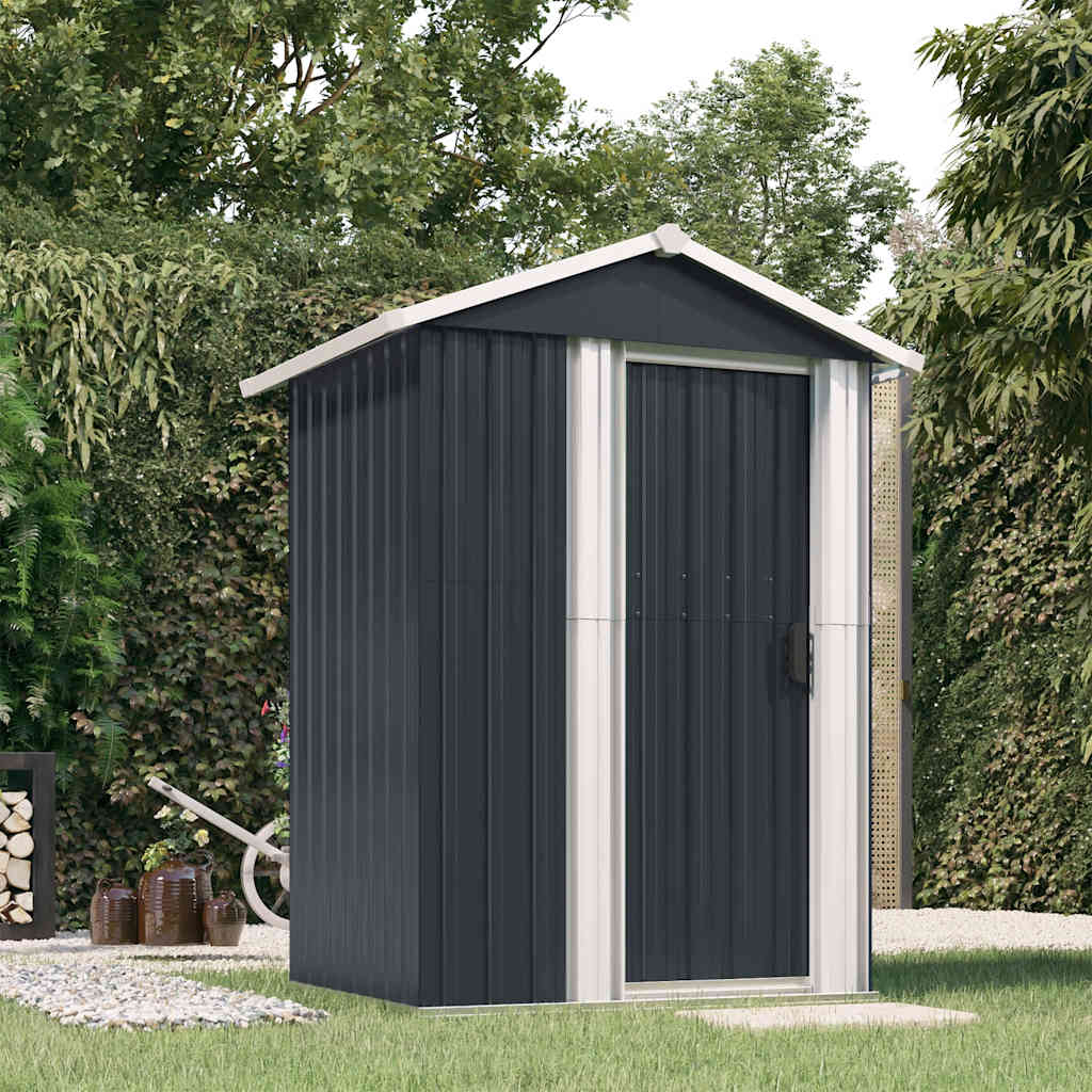 Steel Garden Shed Anthracite 126x97cm | Simpledeals