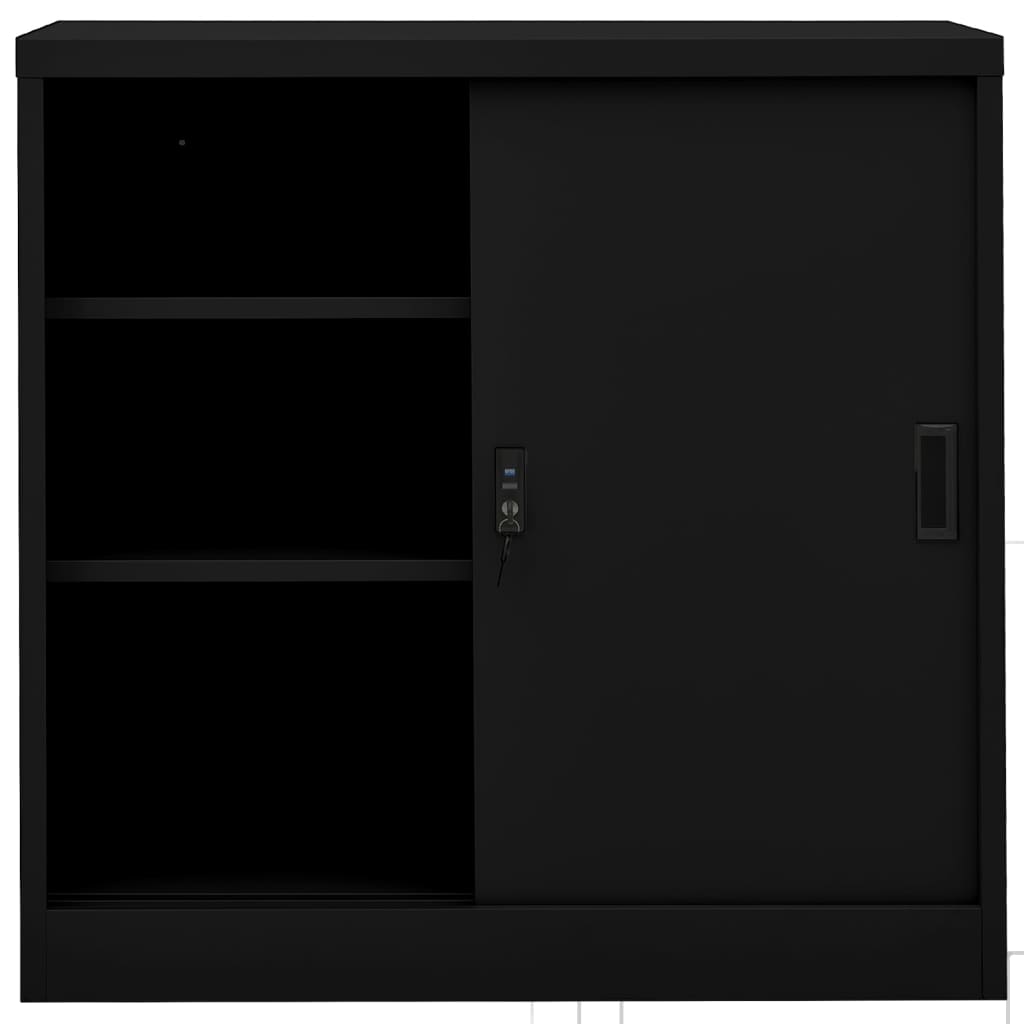 Steel Office Cabinet Sliding Door Lockable | Simpledeals