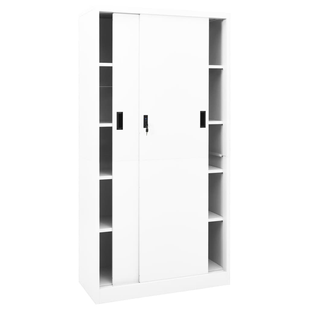 Steel Office Cabinet Sliding Door 90x180cm | Simpledeals