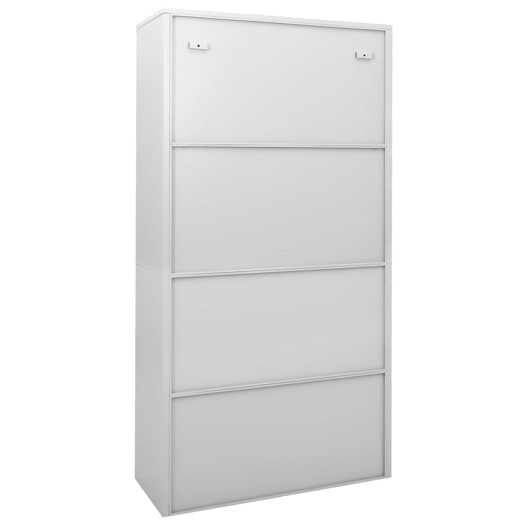 Steel Office Cabinet Sliding Door 4 Shelves | Simpledeals