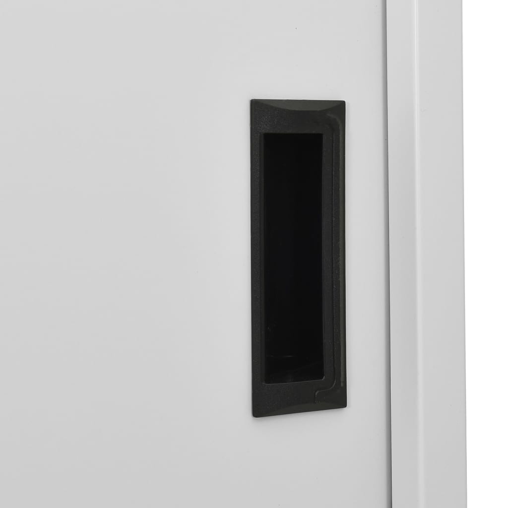 Steel Office Cabinet Sliding Door 4 Shelves | Simpledeals