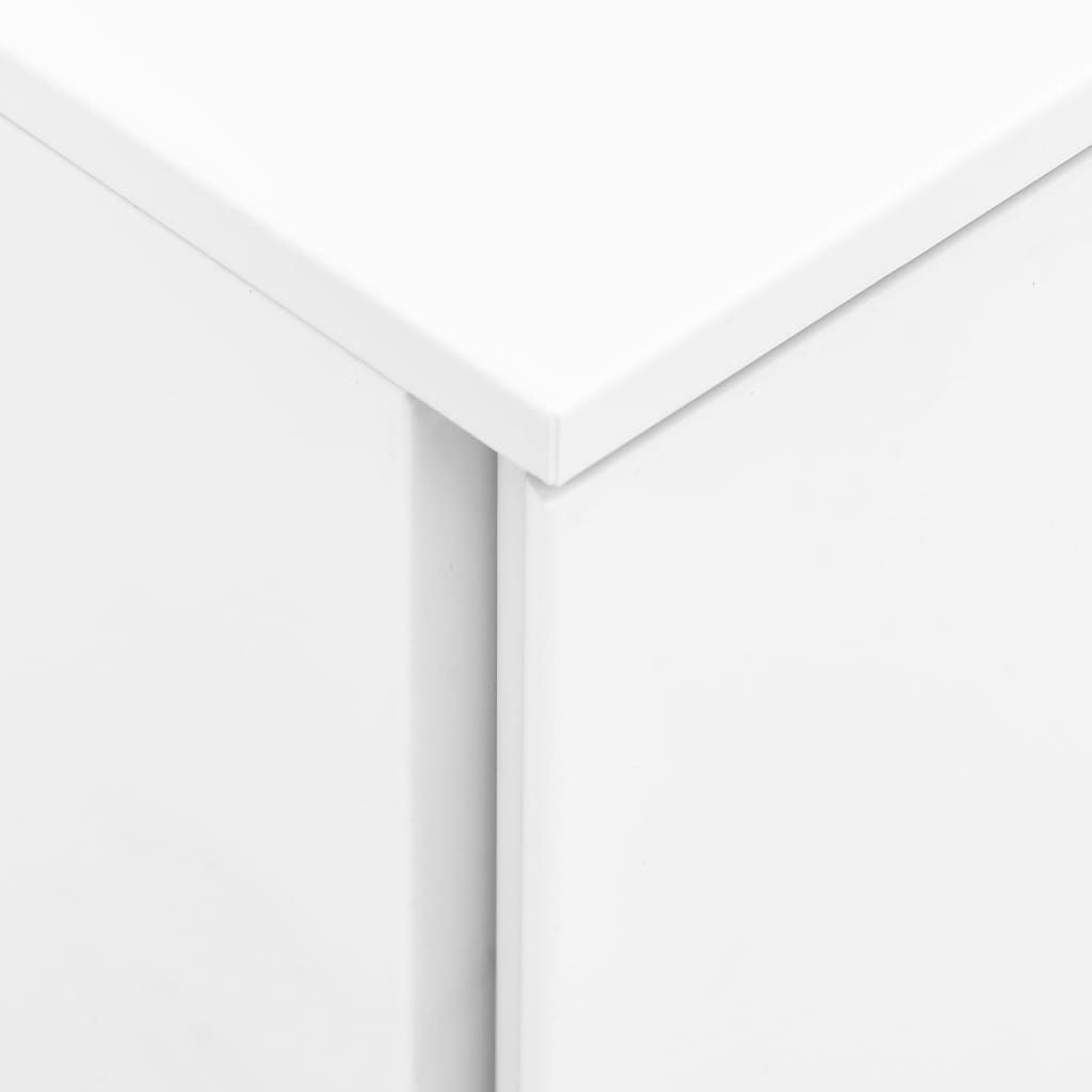 Mobile Steel File Cabinet 2 Drawer White | Simpledeals