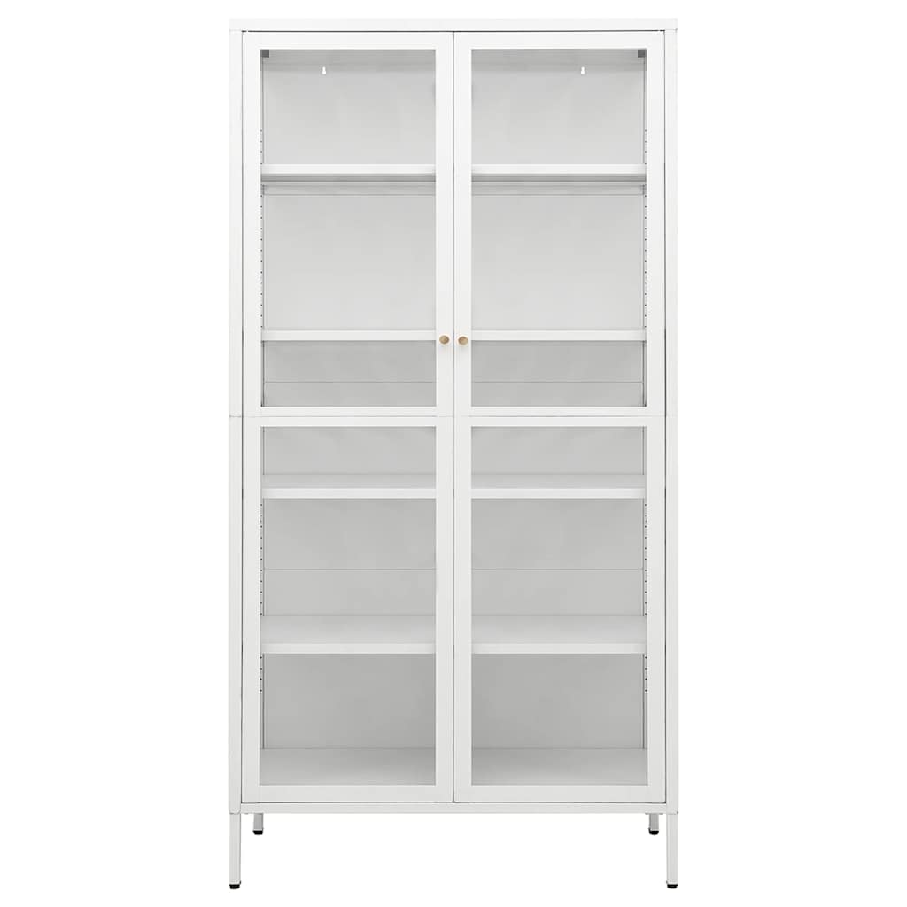 Display Cabinet Steel Tempered Glass 180cm | Simpledeals