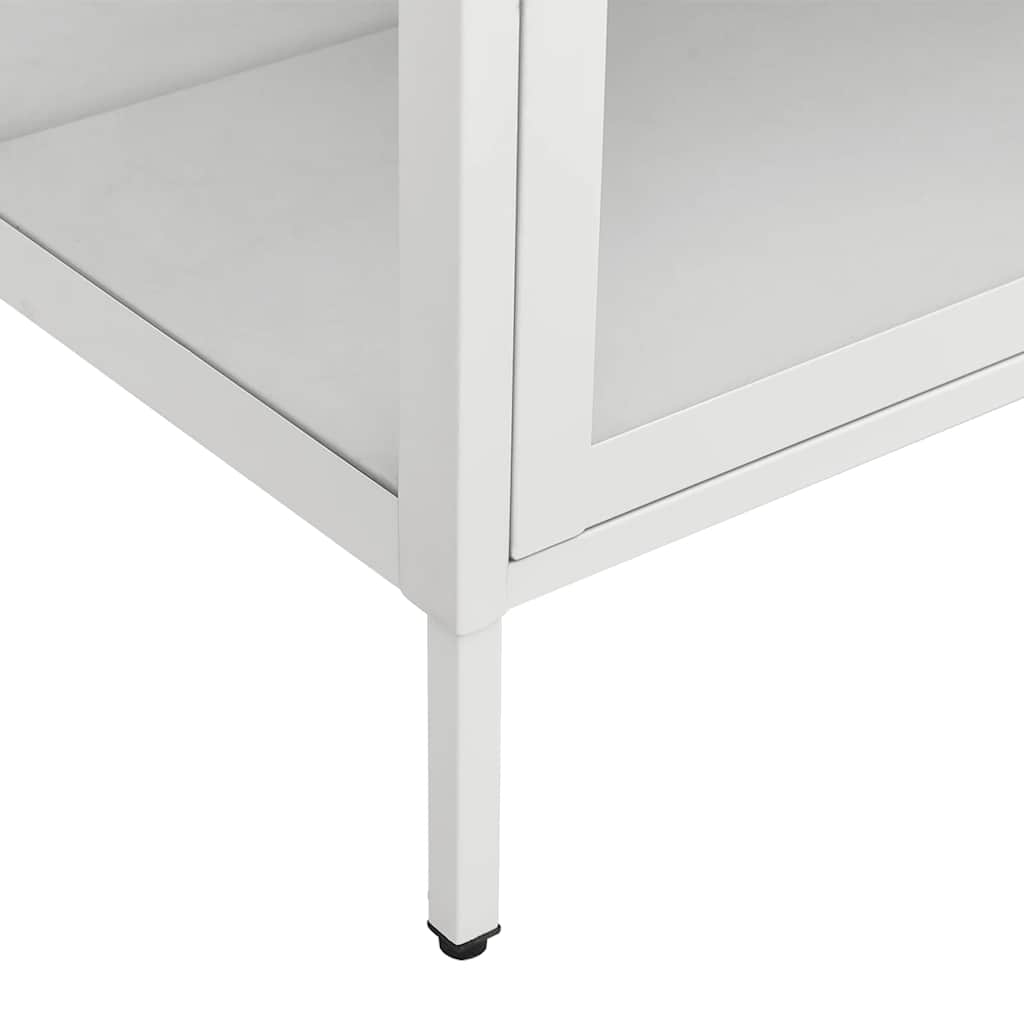 Display Cabinet Steel Tempered Glass 180cm | Simpledeals