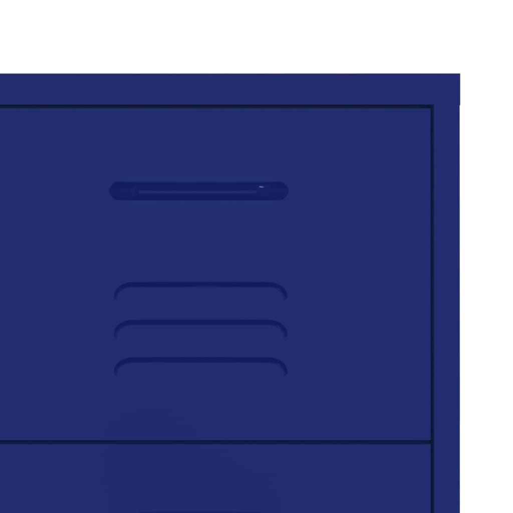Drawer Cabinet Navy Blue Steel