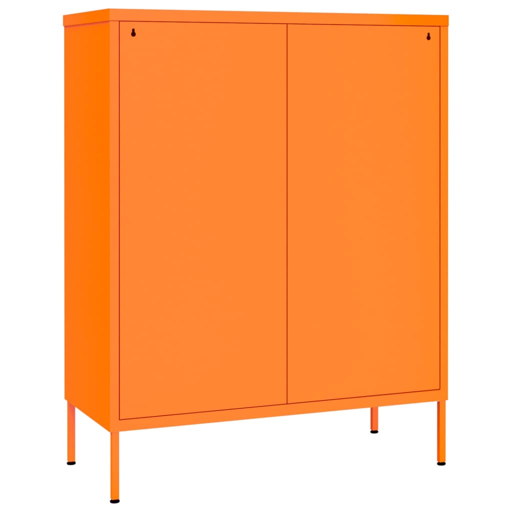 Steel finish - Drawer Cabinet Orange Steel