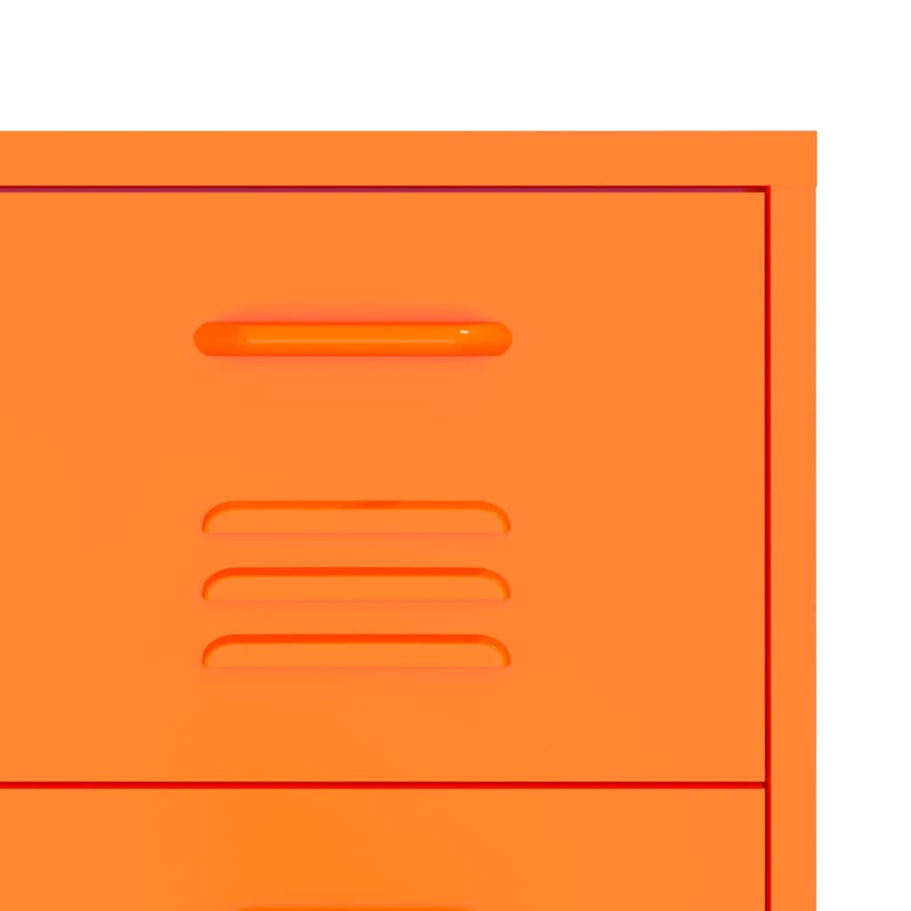 Drawer Cabinet Orange Steel | Orange colour