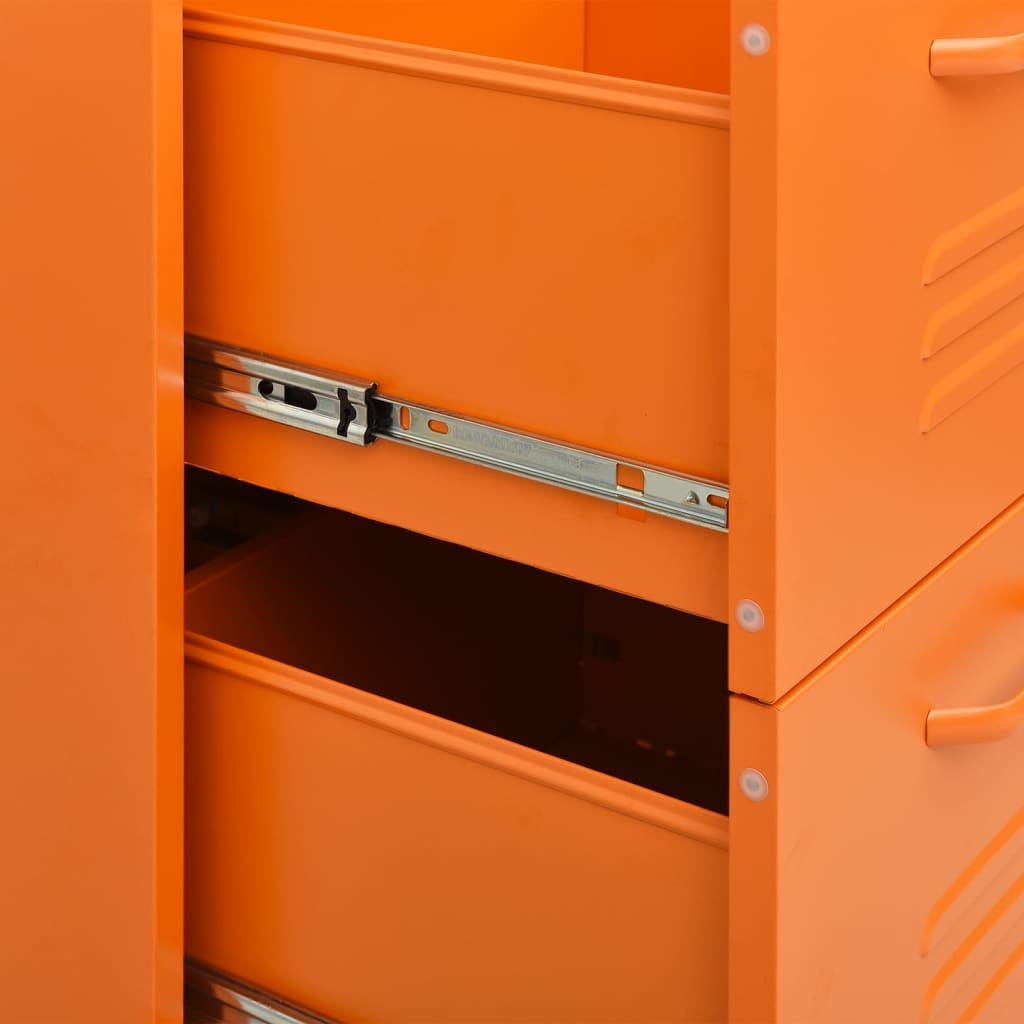Drawer Cabinet Orange Steel, Storage Cabinets & Lockers