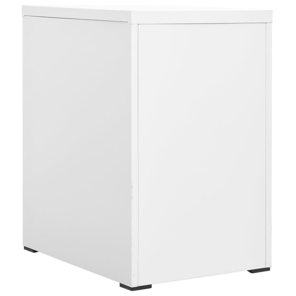 Steel Filing Cabinet 2 Drawer White Office Storage | Simpledeals