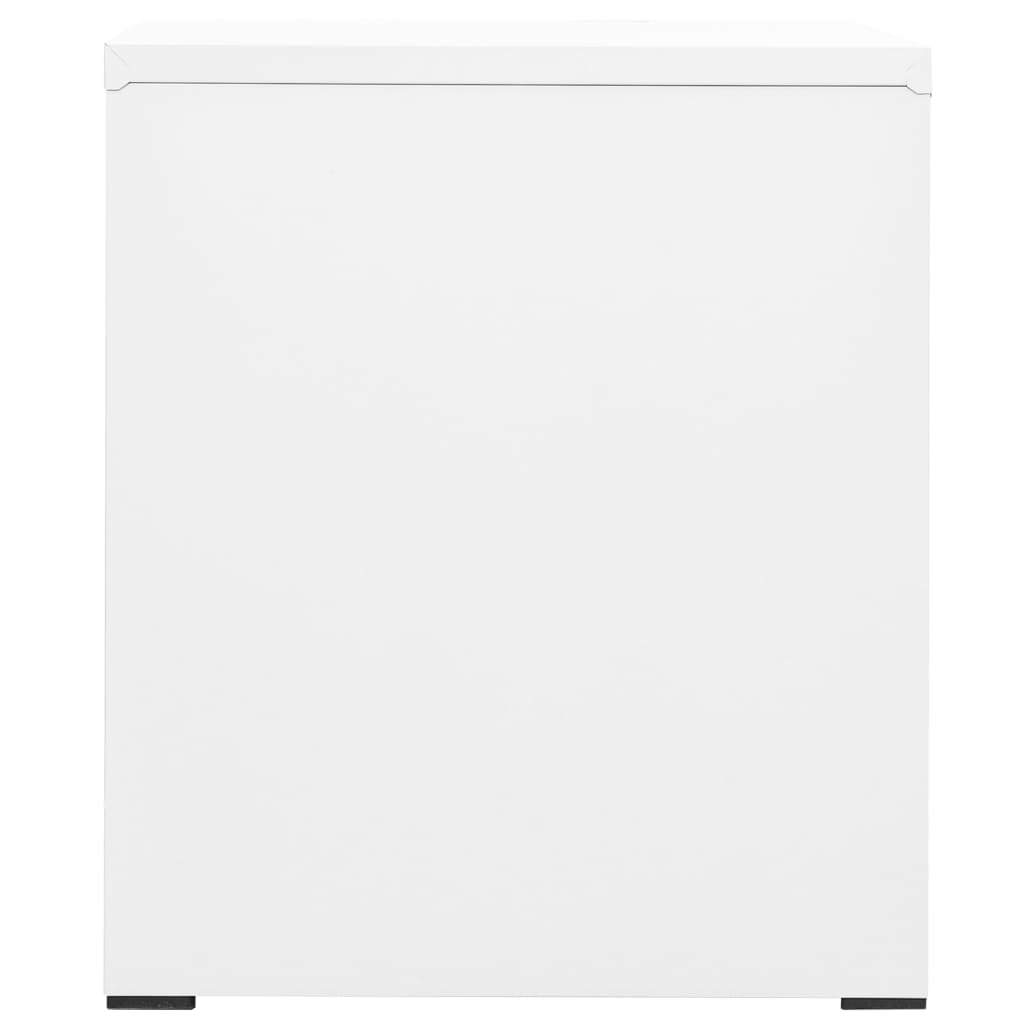 Steel Filing Cabinet 2 Drawer White Office Storage | Simpledeals