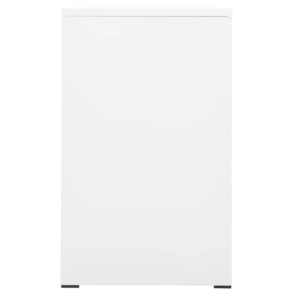 Steel Filing Cabinet 3 Drawer White 102.5cm | Simpledeals