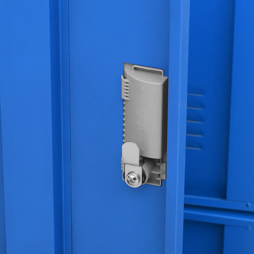 6-Door Steel Locker Cabinet Grey Blue | Simpledeals